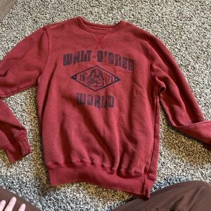 Disney Red Sweatshirt with Classic Logo